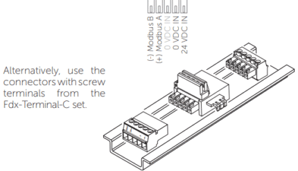 IO Module connector for bank of IO modules.