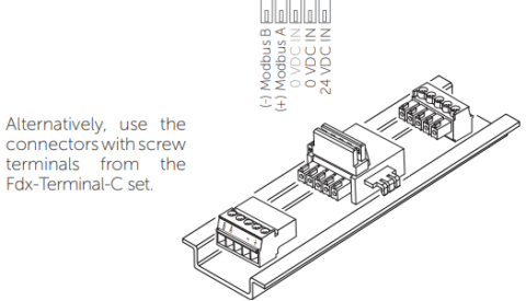 IO Module connector for bank of IO modules.