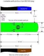 3 Pin Standard Plug Lock - Image 9