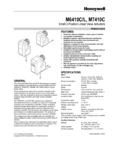 FCU 24VAC Honeywell Linear Actuator M7410C1015 - Image 6